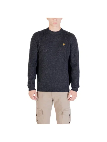 Sveter Lyle & Scott lopatkový krk čierna