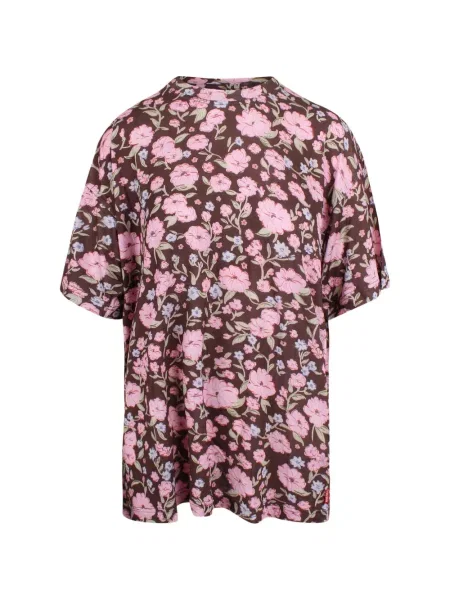 Tricou Diesel cu model floral maro