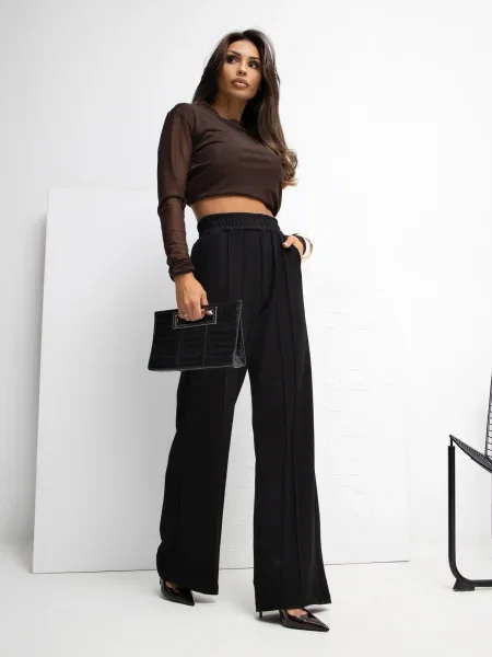 Pantaloni sport Rue Paris negru