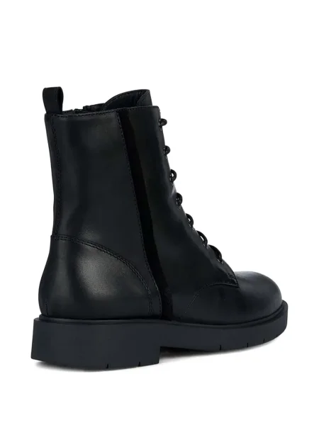 Botine Geox cu șireturi din dantelă negru