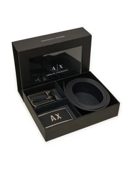Opasaný reverzibilný opasok Armani Exchange čierna