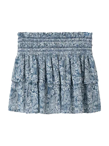 MANGO TEEN Fustă SALTF albastru / bleumarin / negru alb