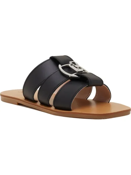 Șlapi Liu Jo din piele negru