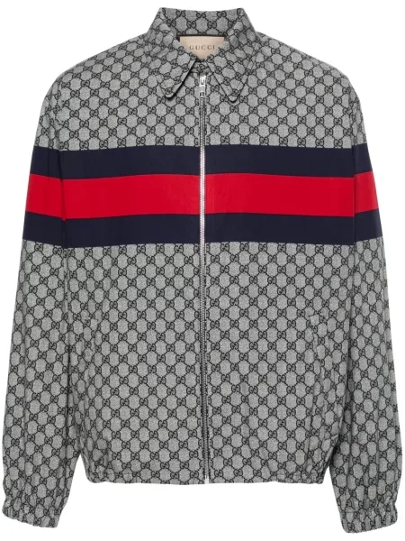 Geacă bomber Gucci cu imagine albastru