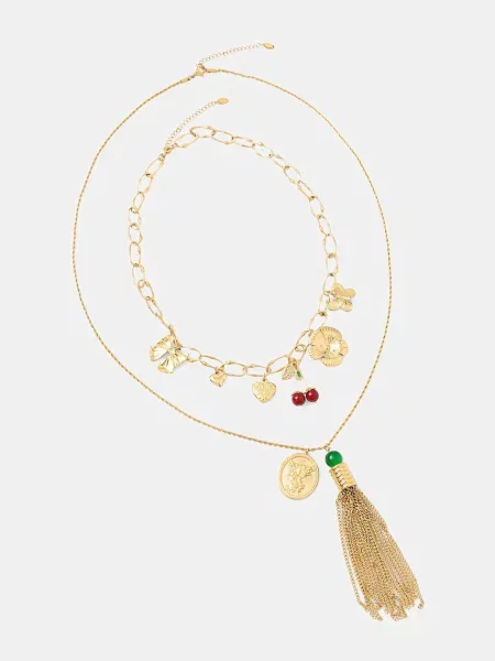 Twinset colier pentru femei pachet de 2