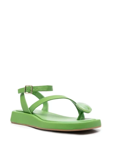 Sandale Giaborghini cu cataramă verde