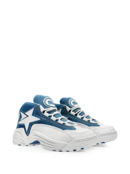 Sneakerși Converse cu șireturi din dantelă alb