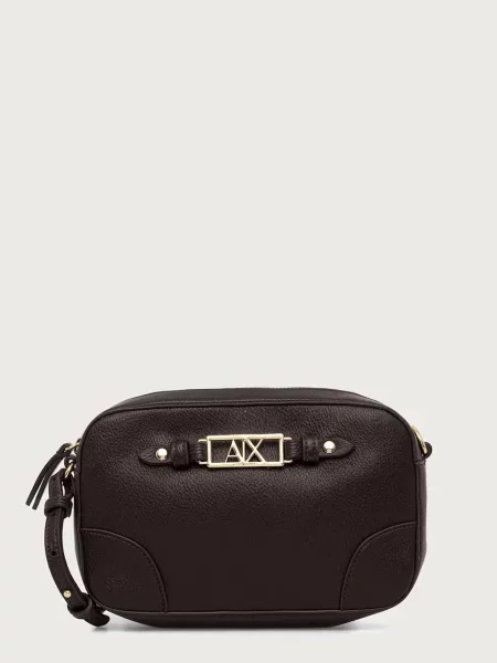Armani Exchange geantă crossbody pentru femei cu imitație de piele maro