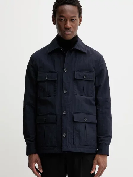 Bally rövid kabát átmeneti oversize sötétkék