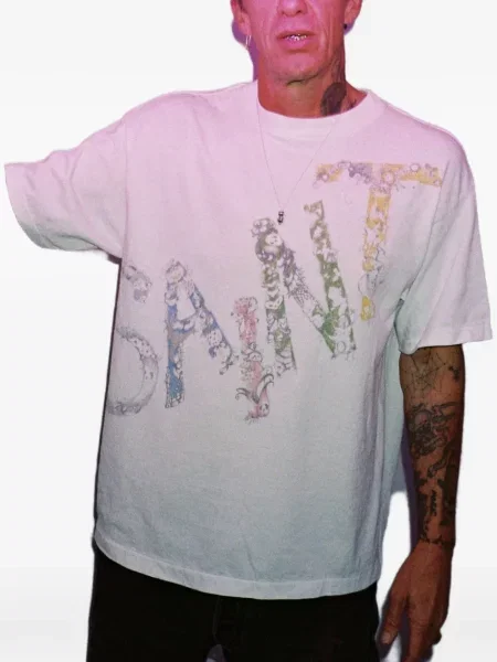 Tricou Saint Mxxxxxx cu imagine alb