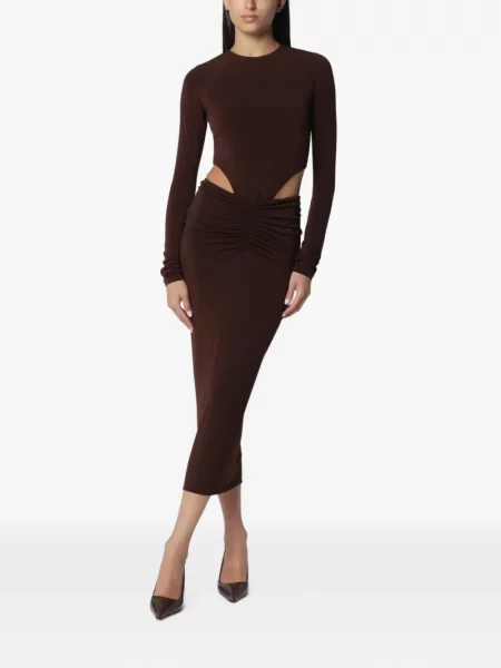 Rochie midi The Andamane maro