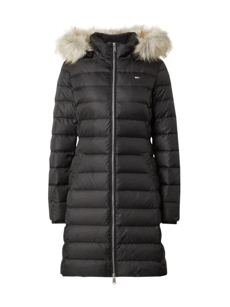 Tommy Jeans Palton de iarnă Essential negru