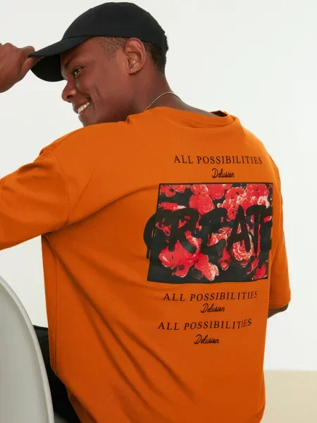 Tricou Trendyol portocaliu