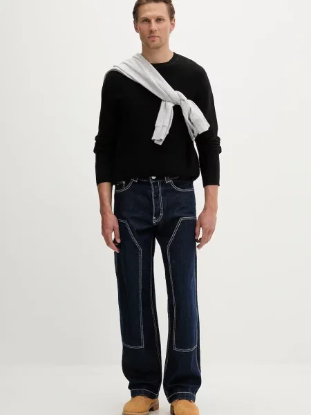 Tommy Jeans kavbojke relaxed kroja modra