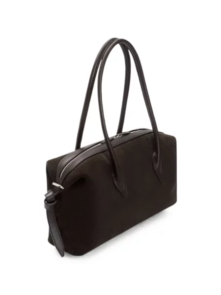 Τσάντα shopper Yuzefi σουέτ καφέ