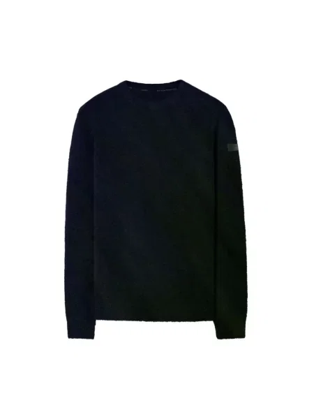 Sweter Rrd wełniany niebieski
