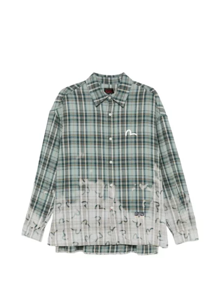 Cămașă Evisu cu imagine verde