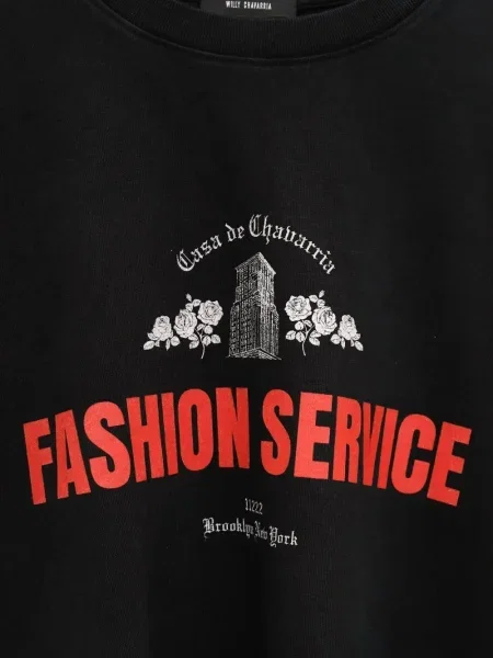 Tricou Willy Chavarria cu imagine negru