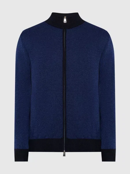 Кардиган з вовни і кашеміру Cashmere&whiskey синій