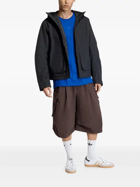 Fotbal geacă Adidas din jerseu alb