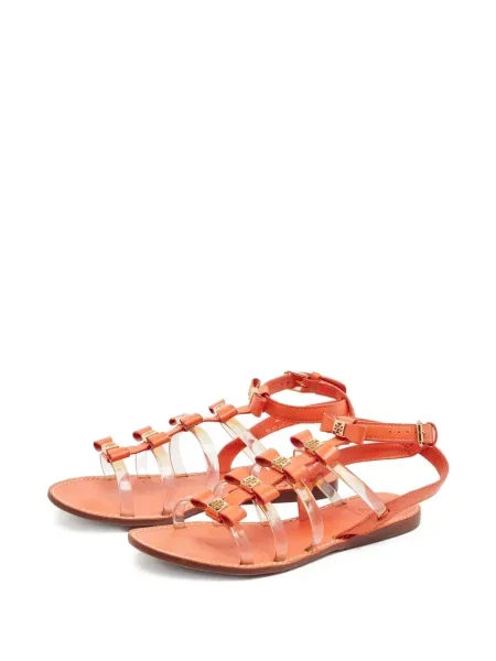Sandale Tory Burch fără toc cu bretele portocaliu