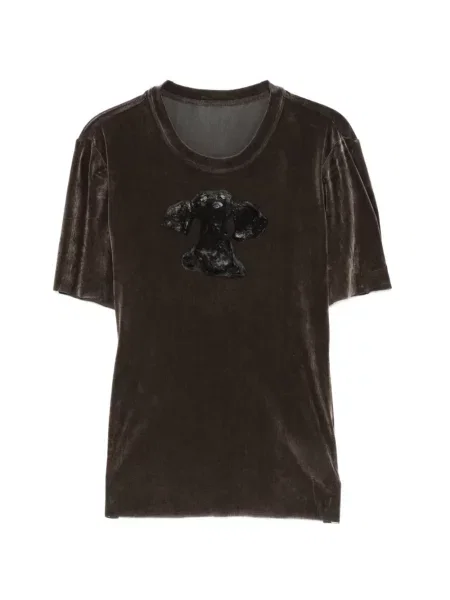 Tricou Jnby de catifea gri