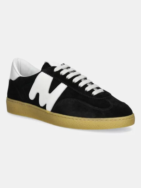MSGM sneakers din piele intoarsă negru