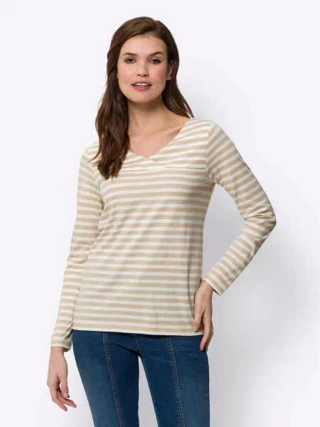 Heine Tricou ecru / nisipiu