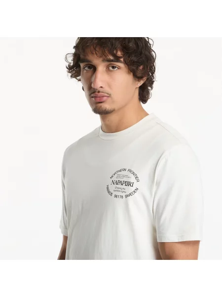 T-shirt Napapijri Swhol Ss Fancy Beige M μπεζ