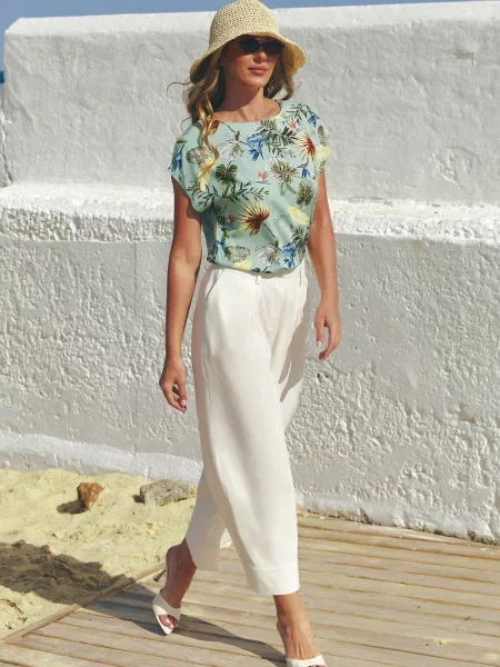 Лляні Кюлоти Seventeen молочний