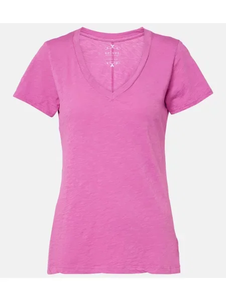 Tricou Velvet de catifea bej