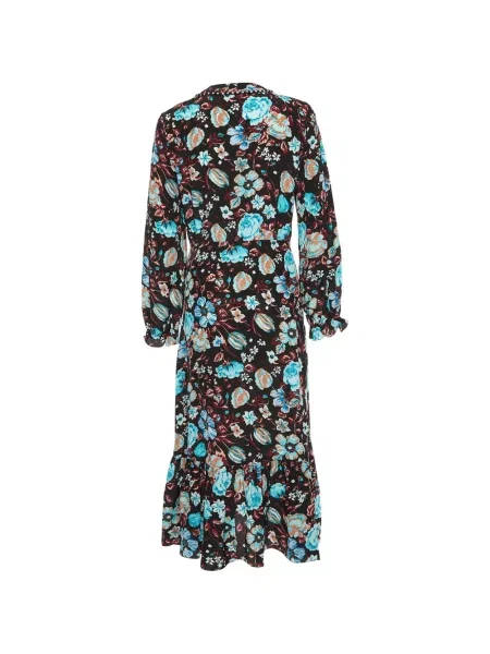 Rochie midi Sandro cu model floral cu imagine negru