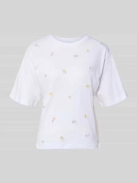 T-shirt z rękawem Jake*s Casual biała