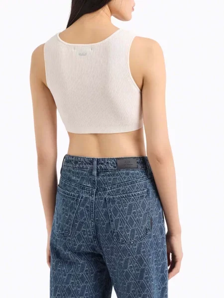 Топ Armani Exchange молочний