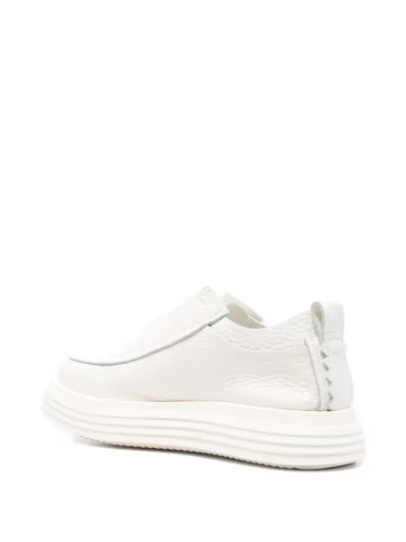 Sneakerși The Antipode din piele cu platformă alb