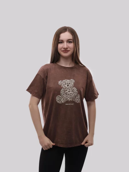 Футболка LUMO віскоза/поліестер коричневий