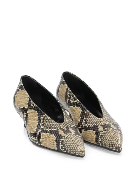 Pantofi cu toc Aeyde cu imagine cu model piele de șarpe