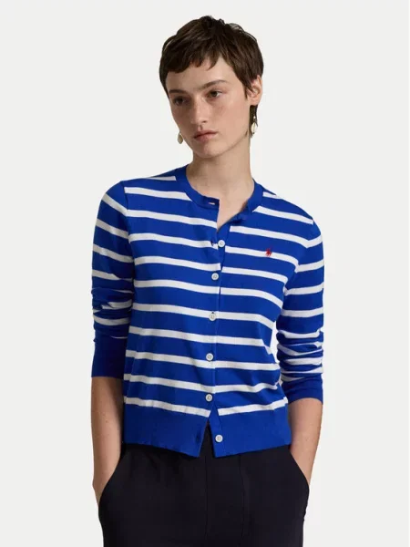 Pletena jopica Polo Ralph Lauren modra
