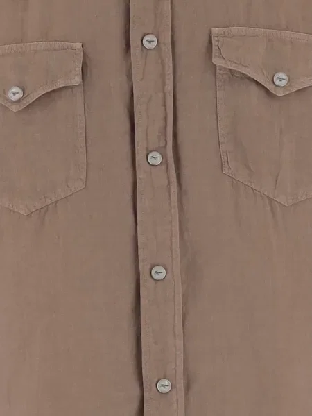 Košile Finamore 1925 Napoli hnědá