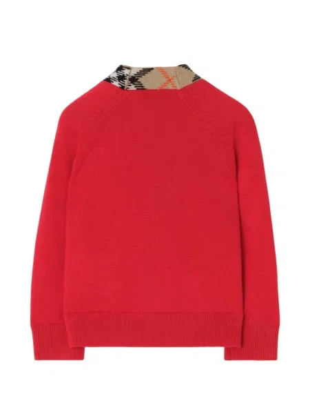 Gyerek kardigán Burberry piros