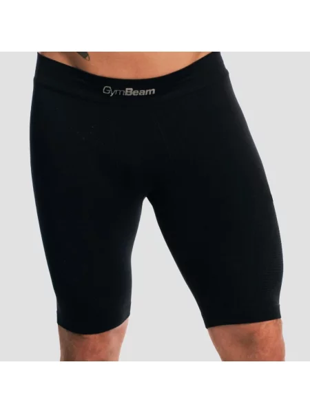 Szorty fitness bezszwowe slim Fuse czarne