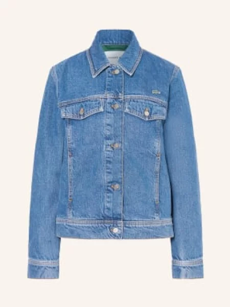 Lacoste Džínová Bunda medium blue modrá
