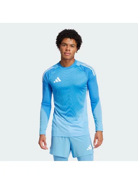 Długi longsleeve Adidas z długim rękawem z dżerseju niebieski