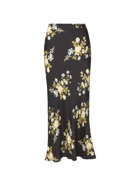 Fusta maxi Veronica Beard cu model floral cu imagine negru