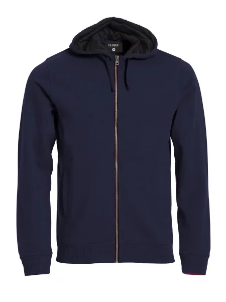 Clique Classic Hoody Full Zip bluza z kapturem i zamkiem – dark navy niebieska