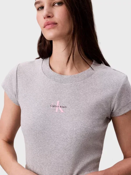 Детская футболка Calvin Klein Jeans серая