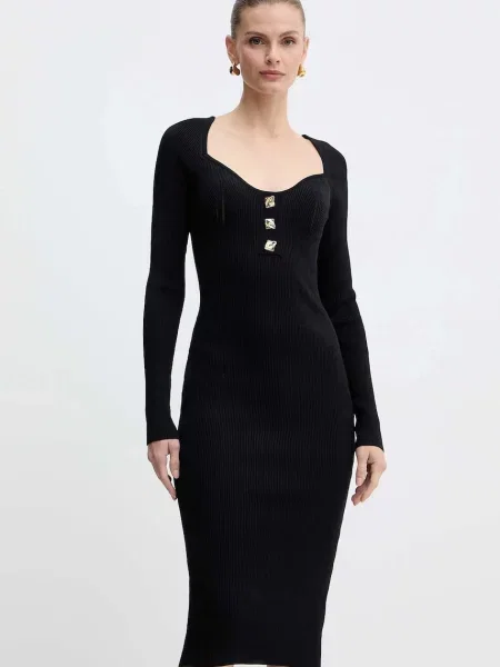 Obleka Fracomina črna