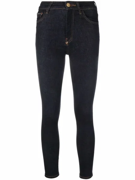 Pantaloni Philipp Plein cu aplicații skinny fit albastru