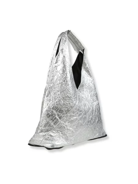Lniana torebka Mm6 Maison Margiela czarna