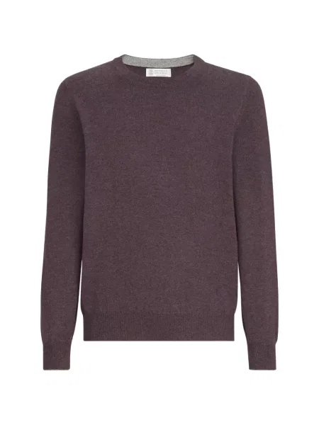 Pulover Brunello Cucinelli din cașmir violet